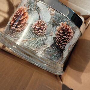 HOMEWORX Slatkin+Co. EUCALYPTUS & BALSAM Scented Candle 18 oz. Burns 30-55 Hours